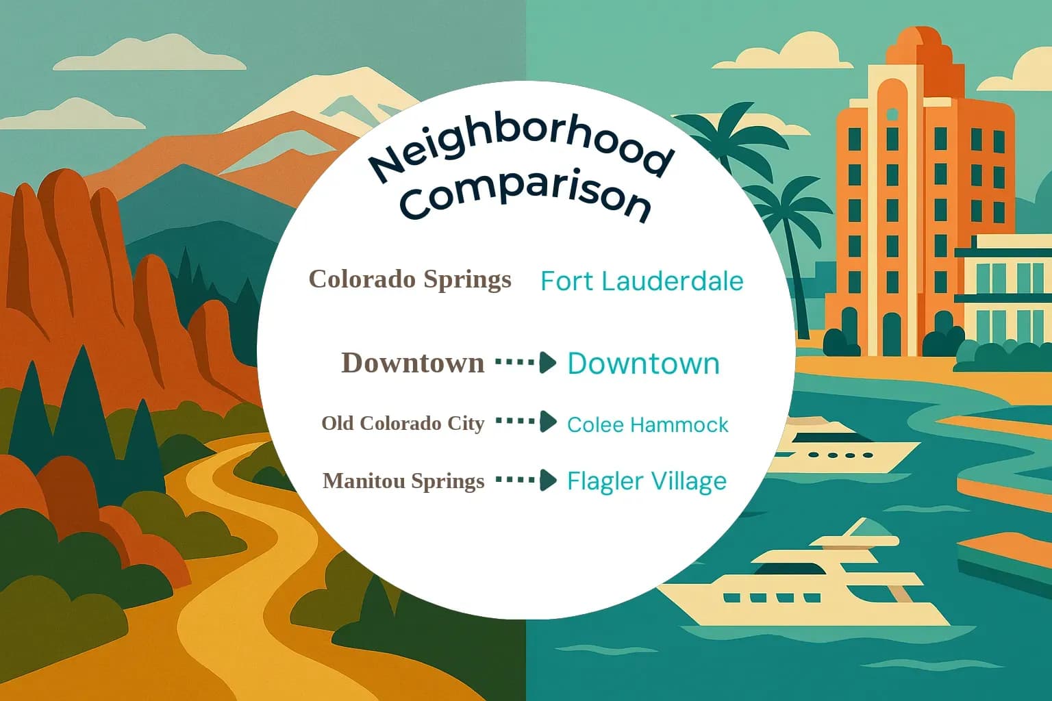 Colorado Springs vs Fort Lauderdale Neighborhood Comparison
