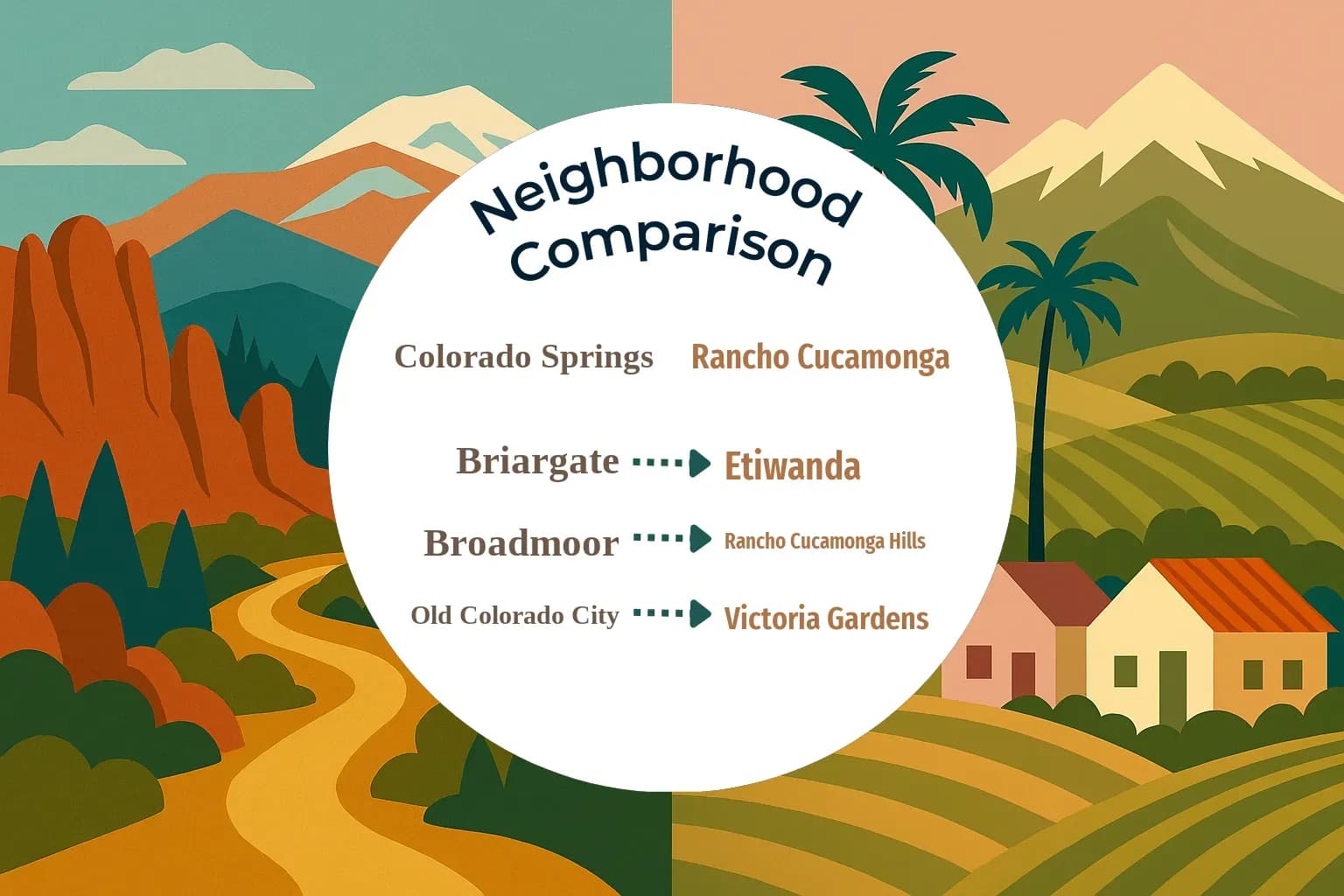 Colorado Springs vs Rancho Cucamonga Neighborhood Comparison