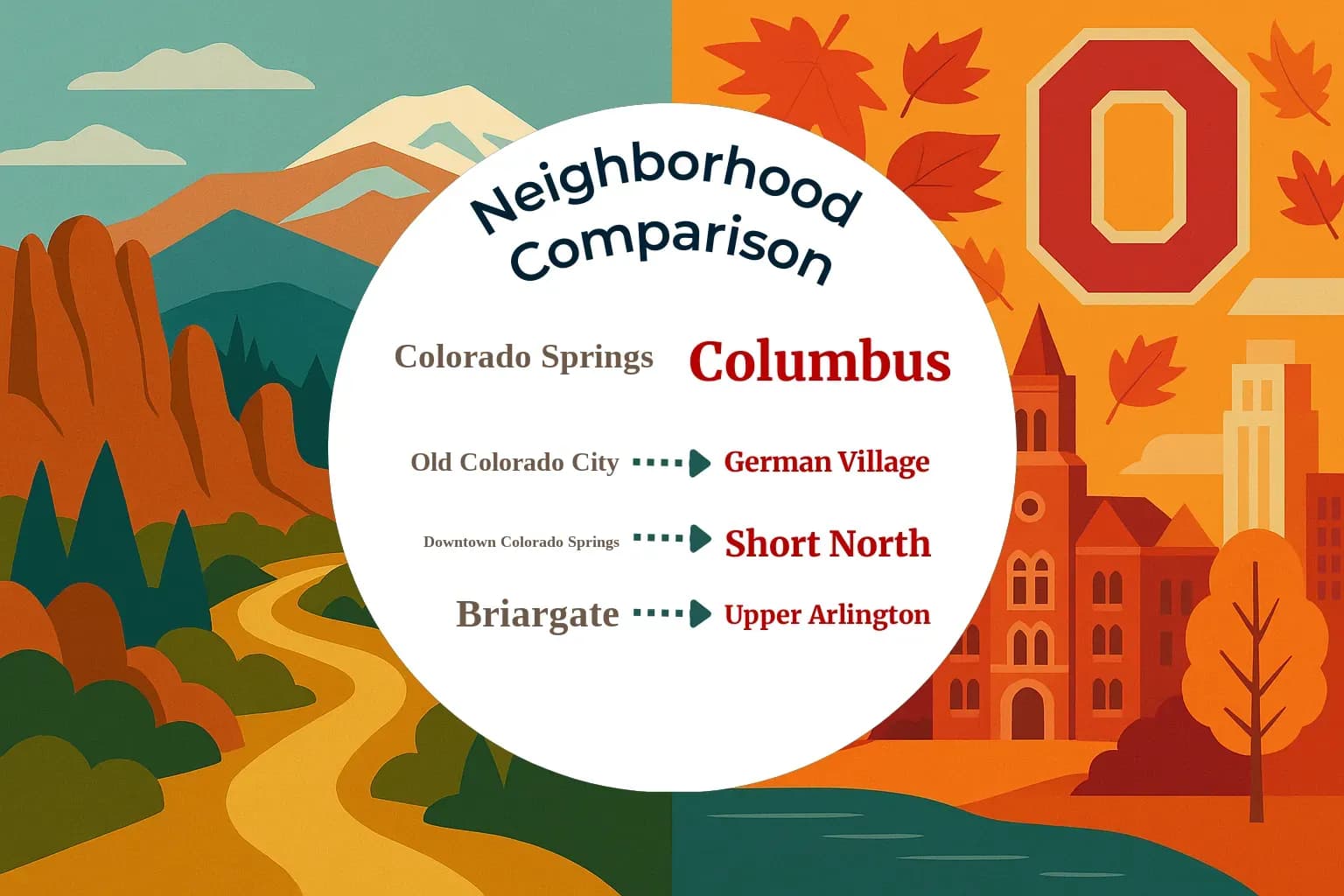 Colorado Springs vs Columbus Neighborhood Comparison