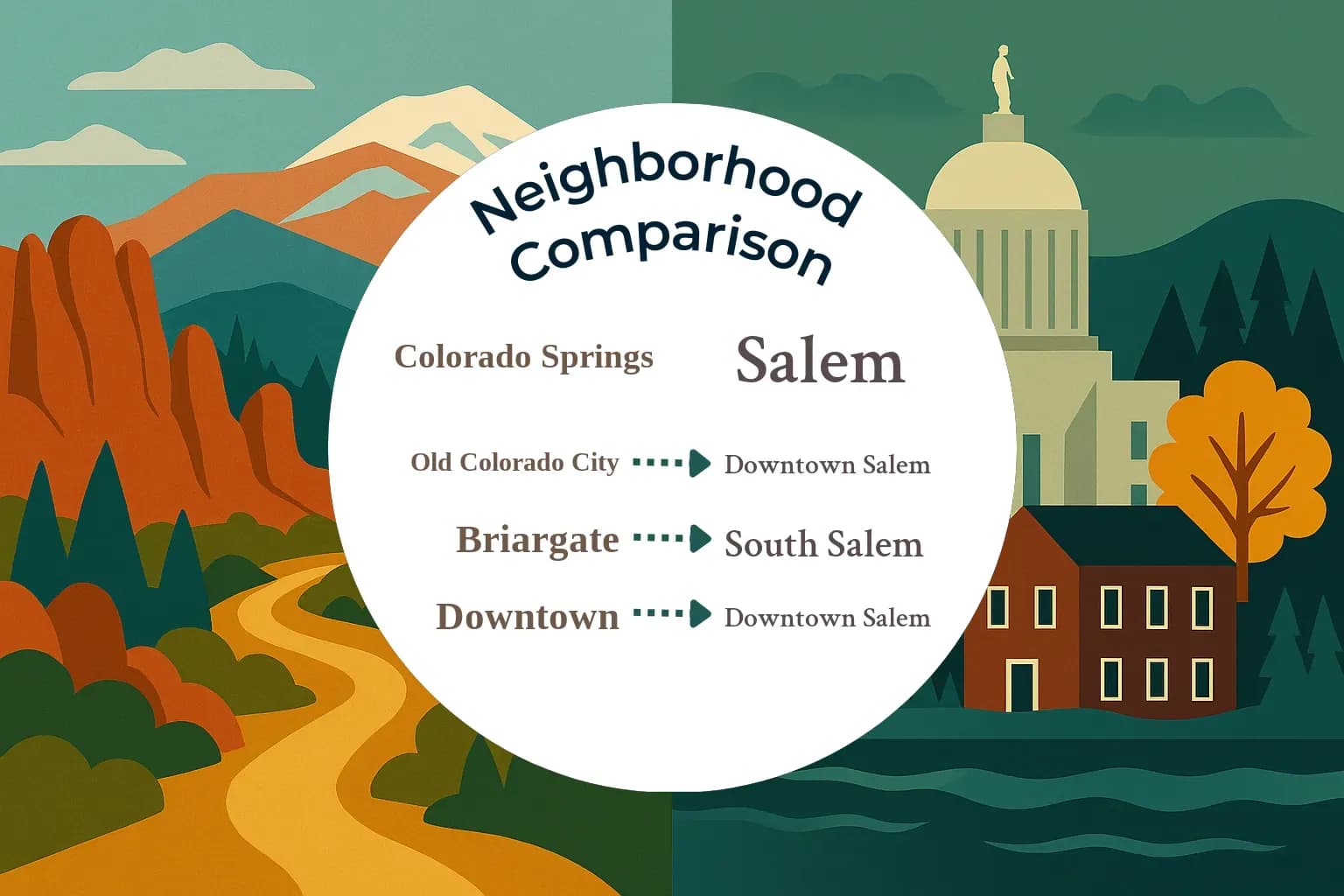 Colorado Springs vs Salem Neighborhood Comparison