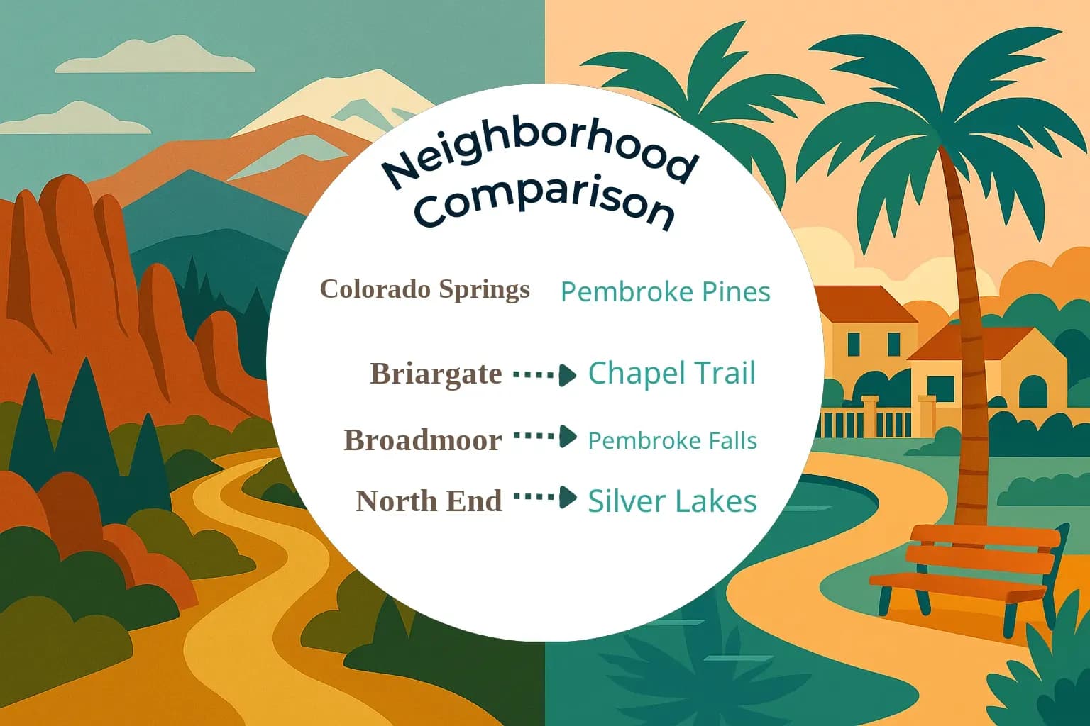 Colorado Springs vs Pembroke Pines Neighborhood Comparison