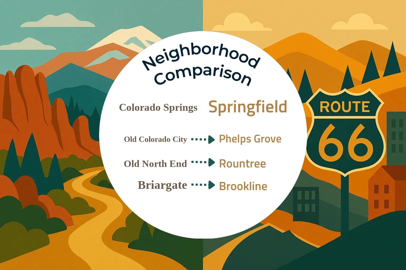 Colorado Springs vs Springfield Neighborhood Comparison