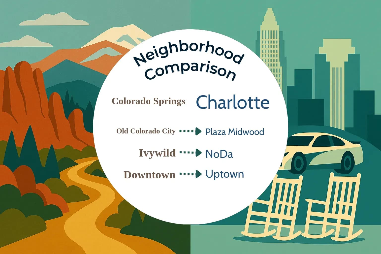 Colorado Springs vs Charlotte Neighborhood Comparison