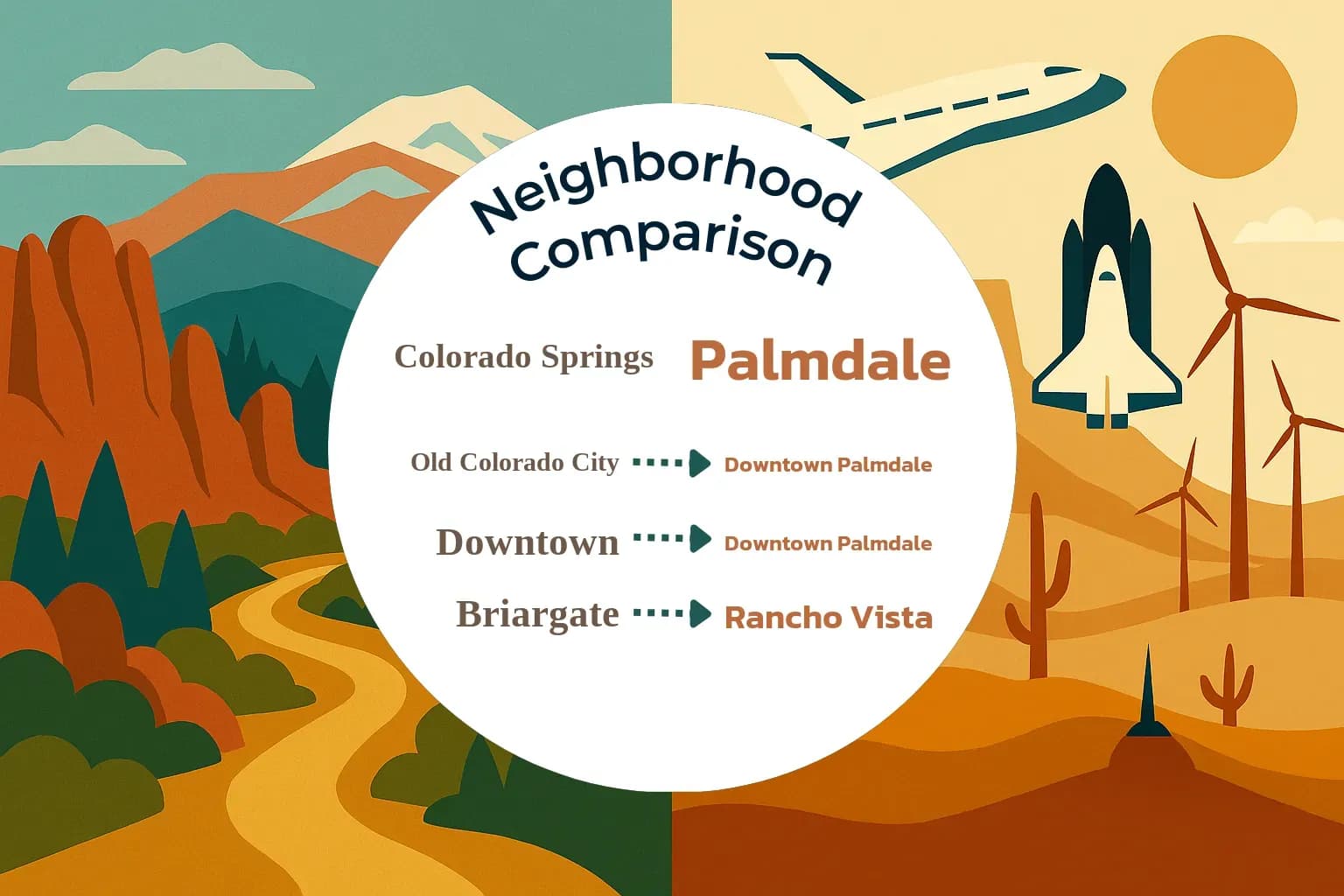 Colorado Springs vs Palmdale Neighborhood Comparison