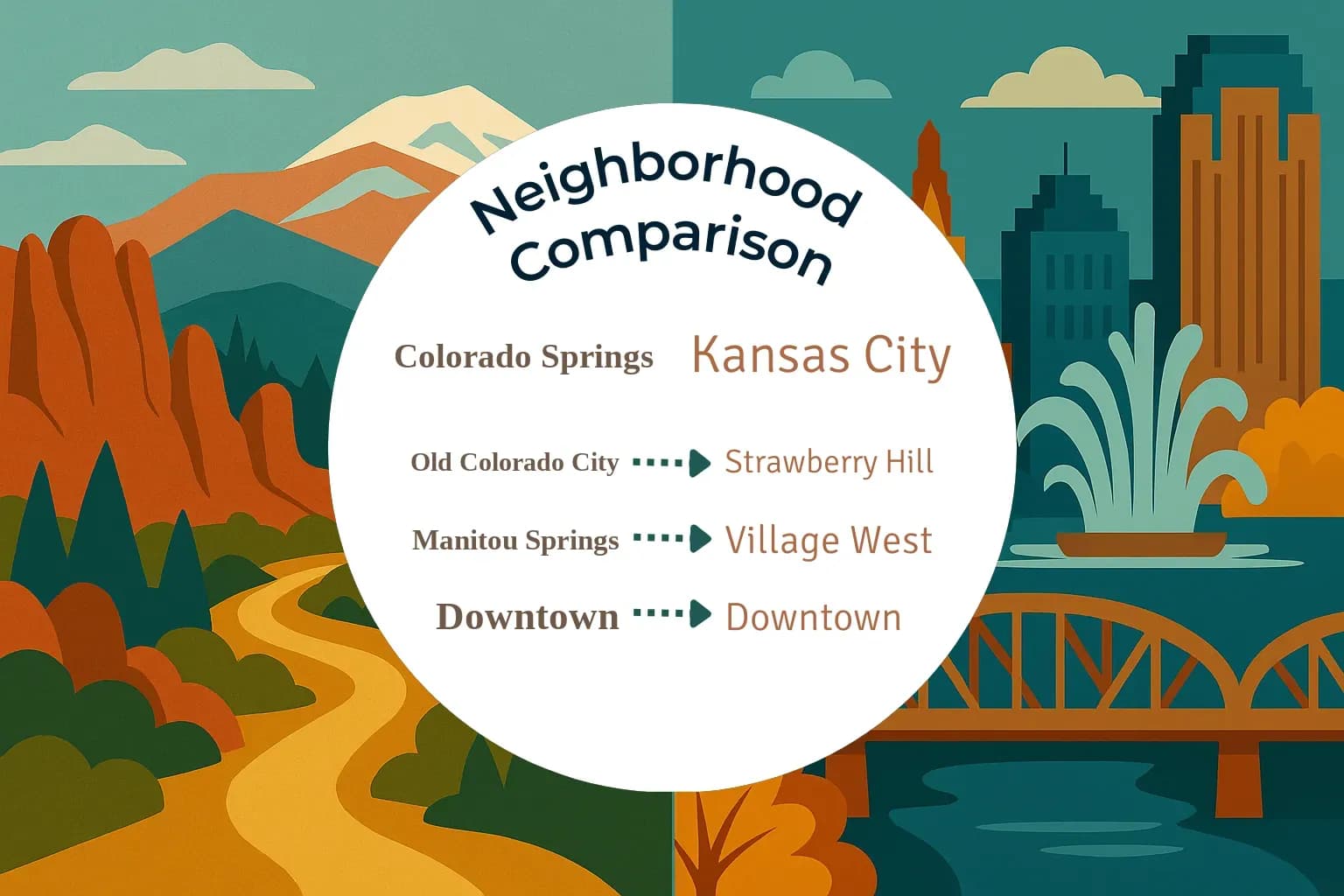 Colorado Springs vs Kansas City Neighborhood Comparison