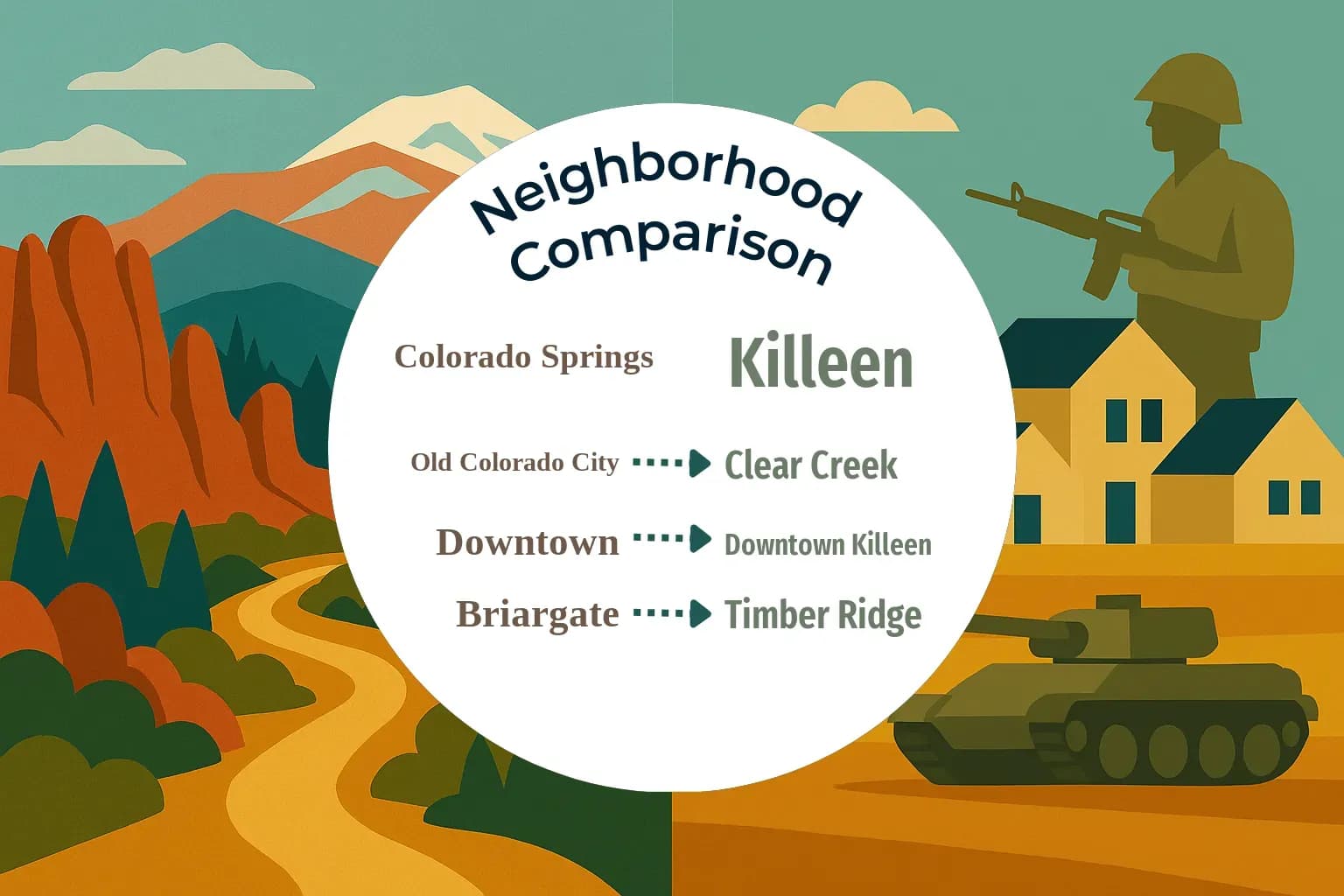 Colorado Springs vs Killeen Neighborhood Comparison
