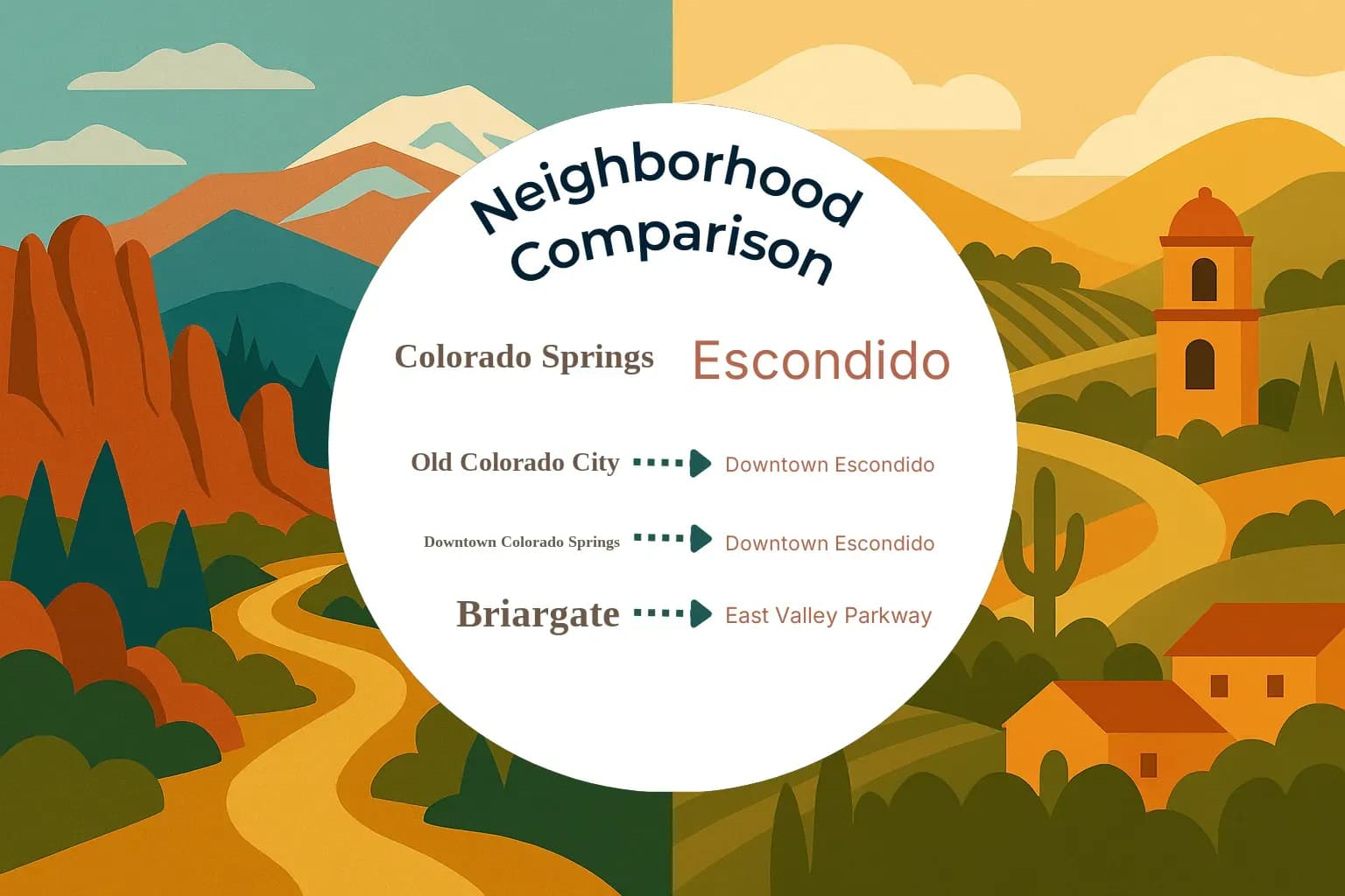 Colorado Springs vs Escondido Neighborhood Comparison