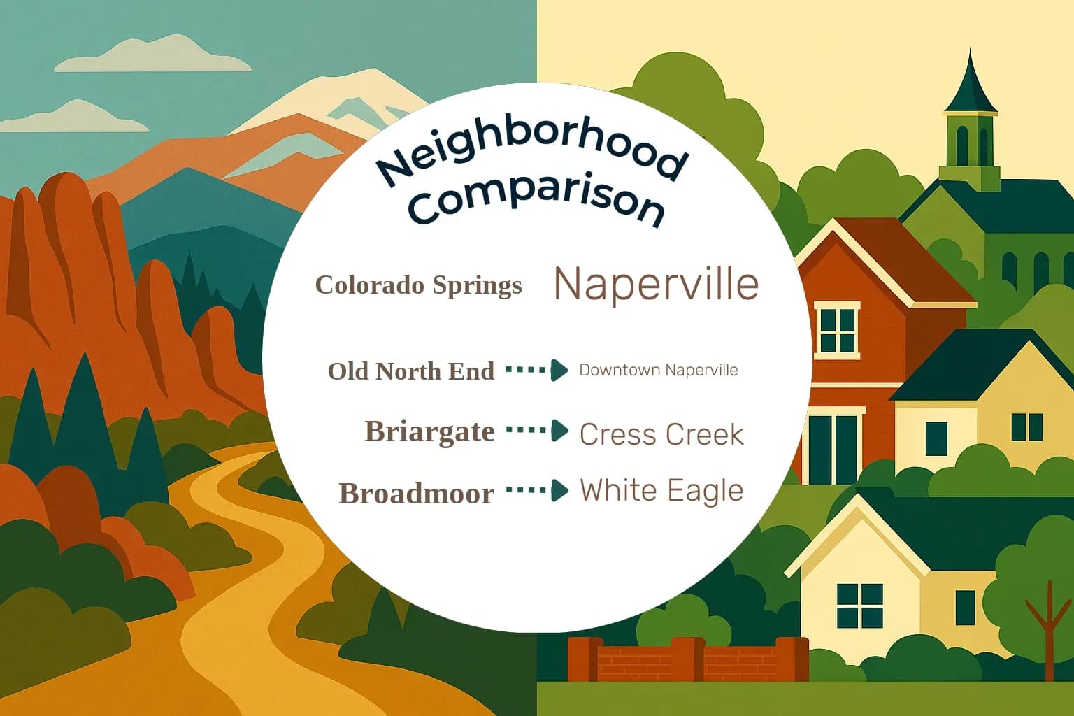 Colorado Springs vs Naperville Neighborhood Comparison