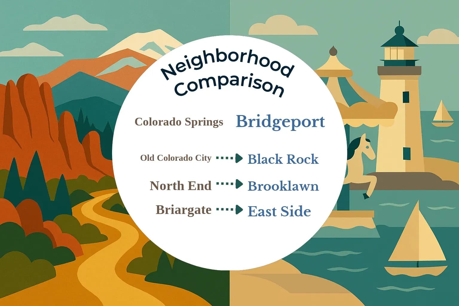 Colorado Springs vs Bridgeport Neighborhood Comparison