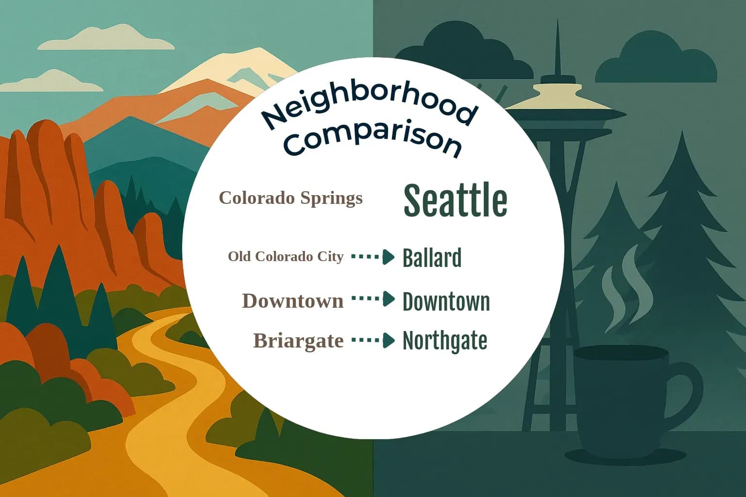 Colorado Springs vs Seattle Neighborhood Comparison