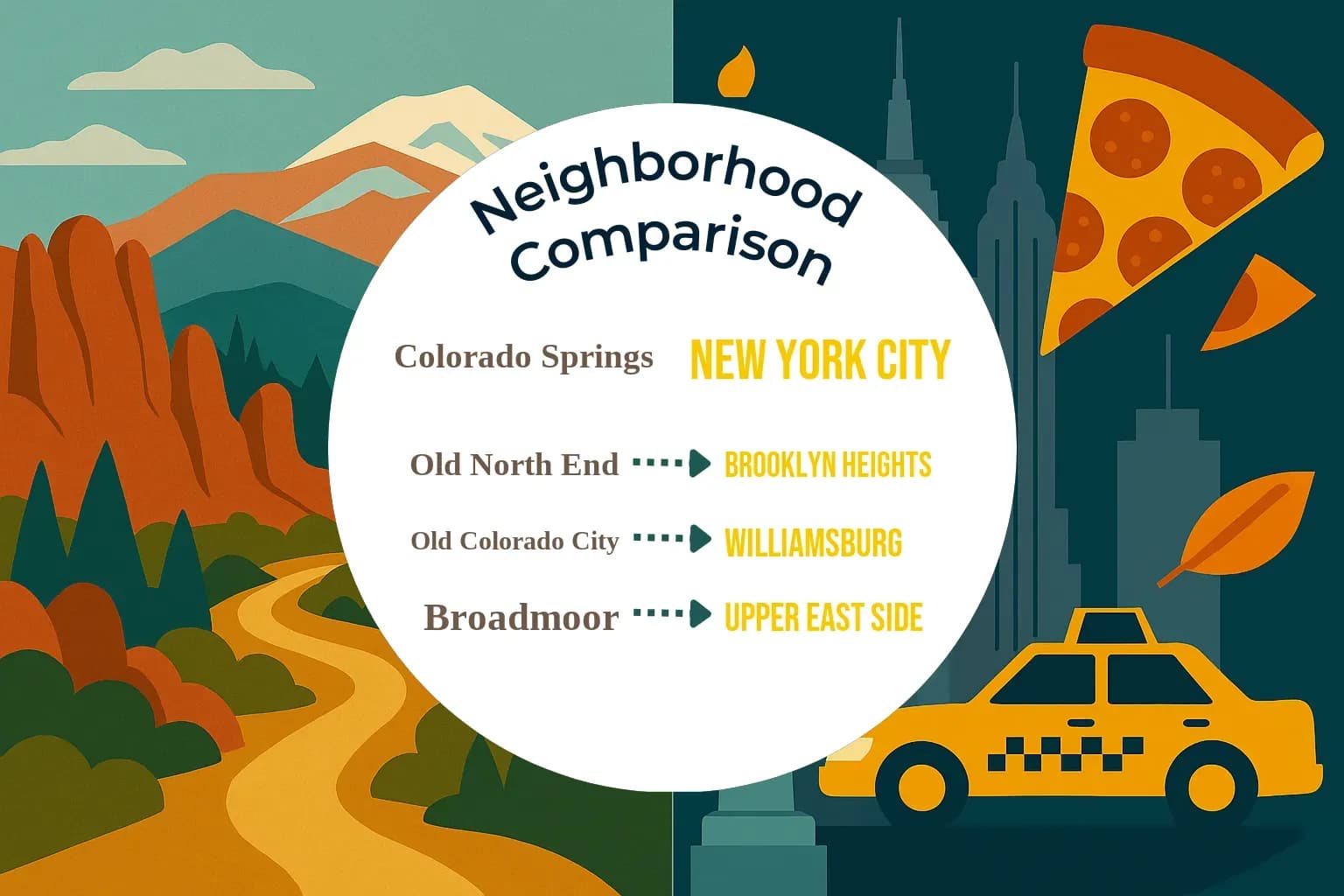Colorado Springs vs New York City Neighborhood Comparison