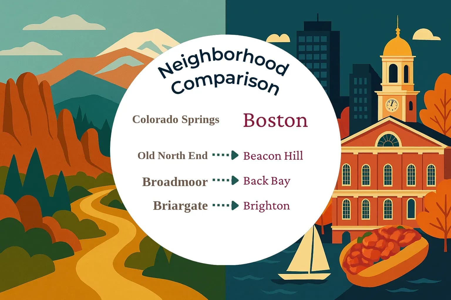 Colorado Springs vs Boston Neighborhood Comparison