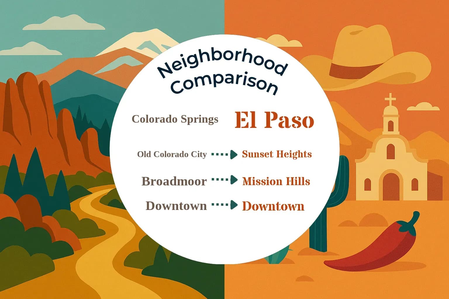 Colorado Springs vs El Paso Neighborhood Comparison