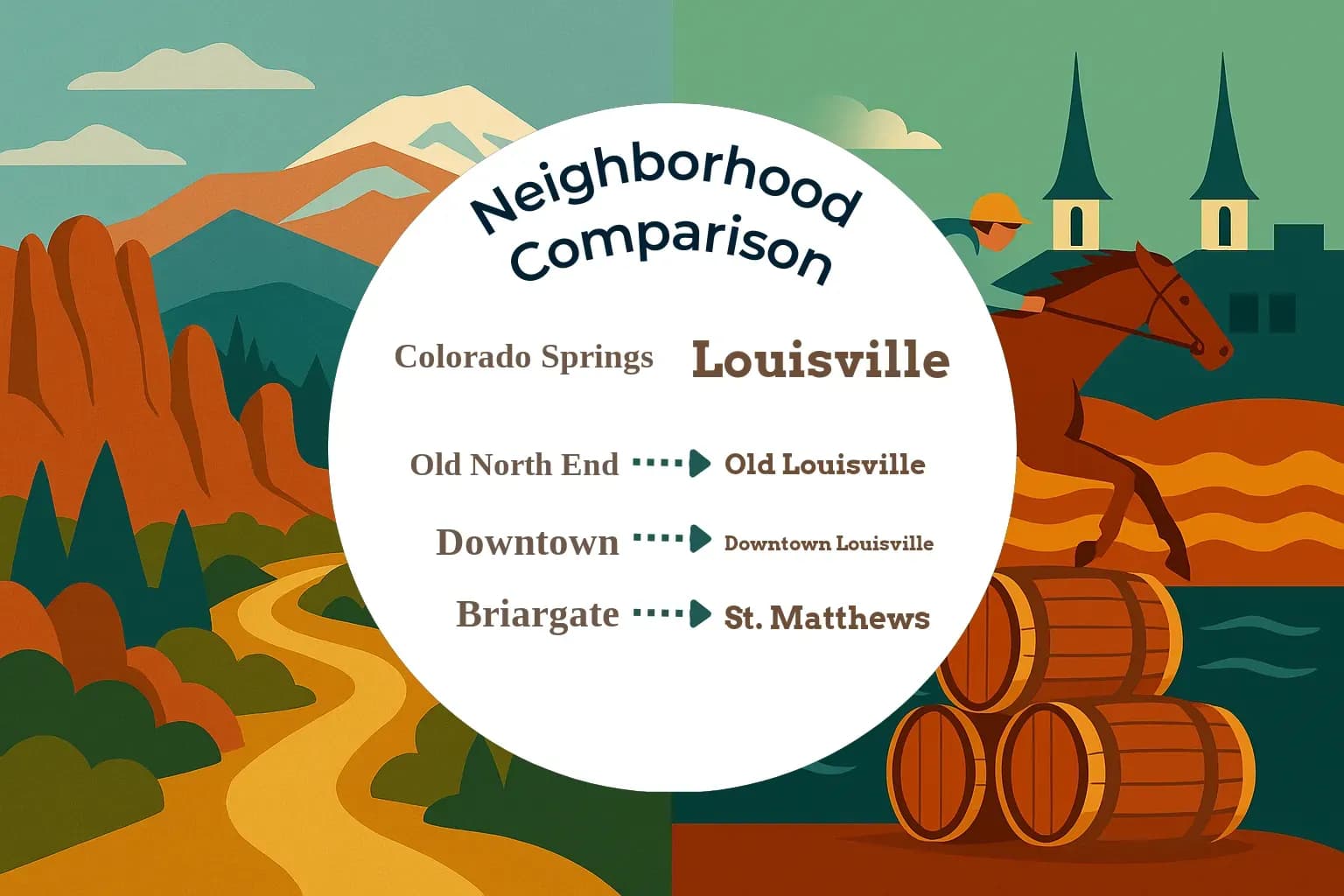 Colorado Springs vs Louisville Neighborhood Comparison
