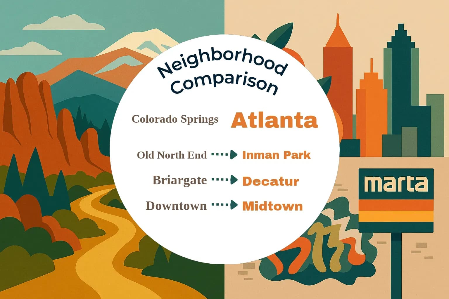 Colorado Springs vs Atlanta Neighborhood Comparison