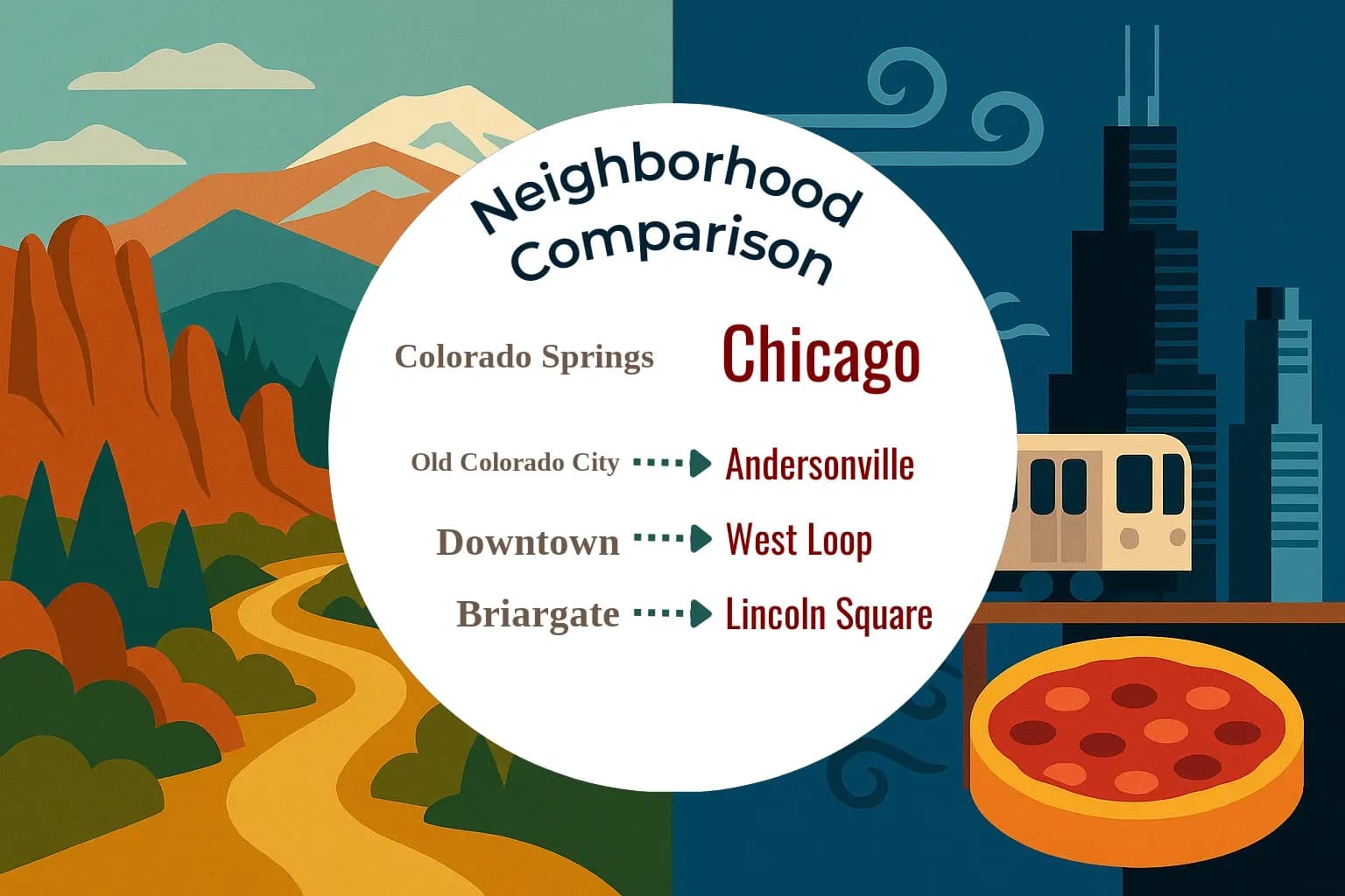 Colorado Springs vs Chicago Neighborhood Comparison