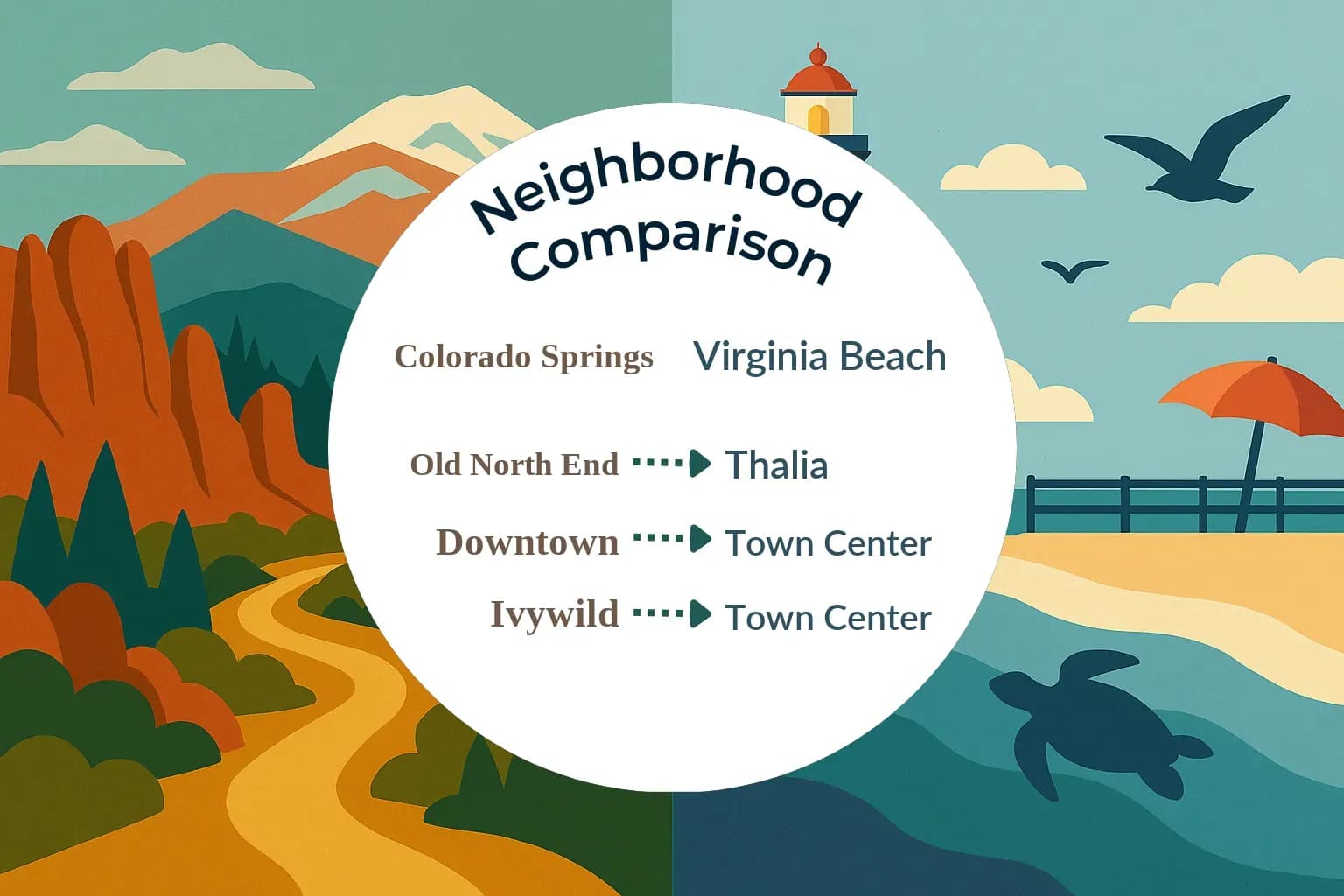 Colorado Springs vs Virginia Beach Neighborhood Comparison