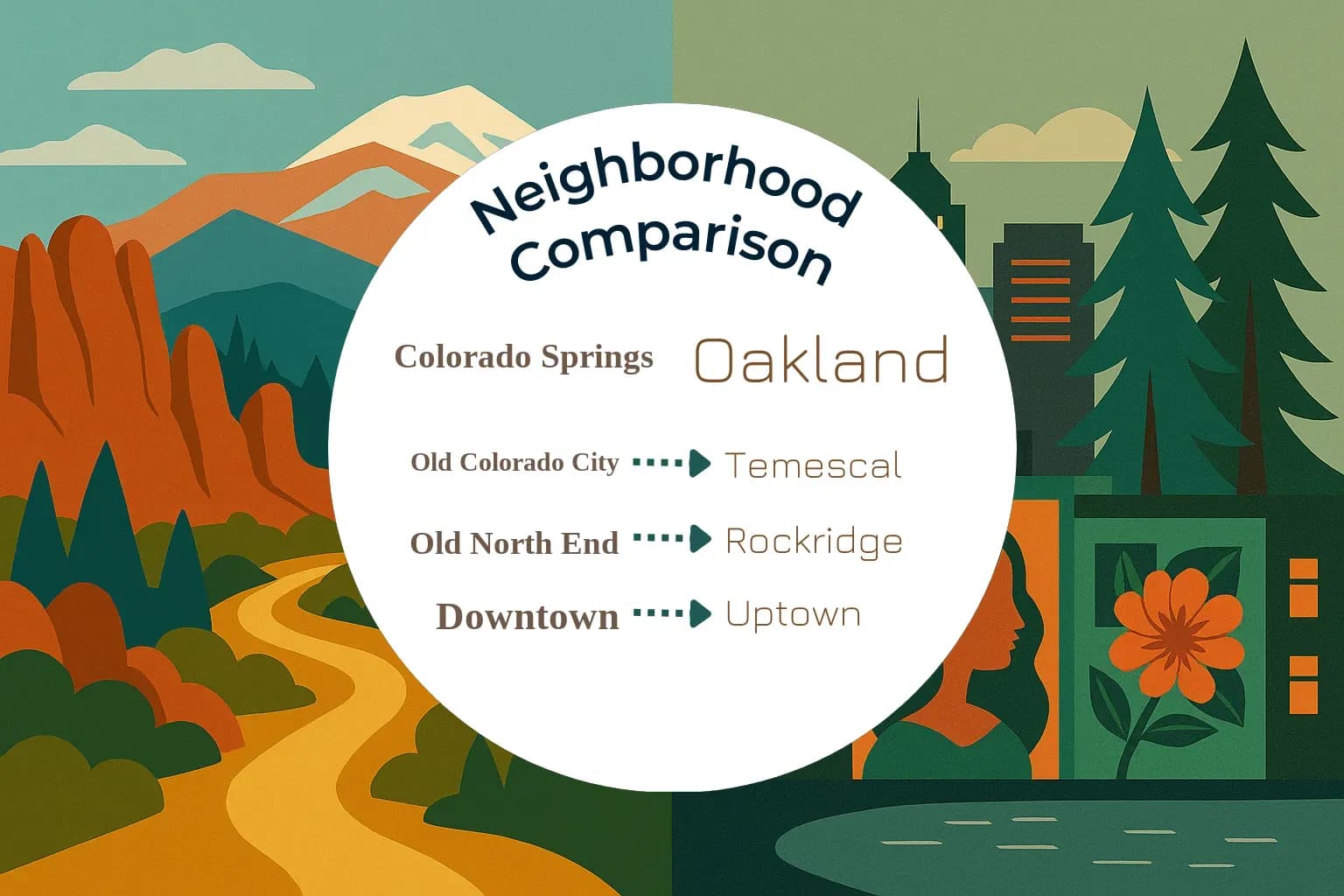 Colorado Springs vs Oakland Neighborhood Comparison