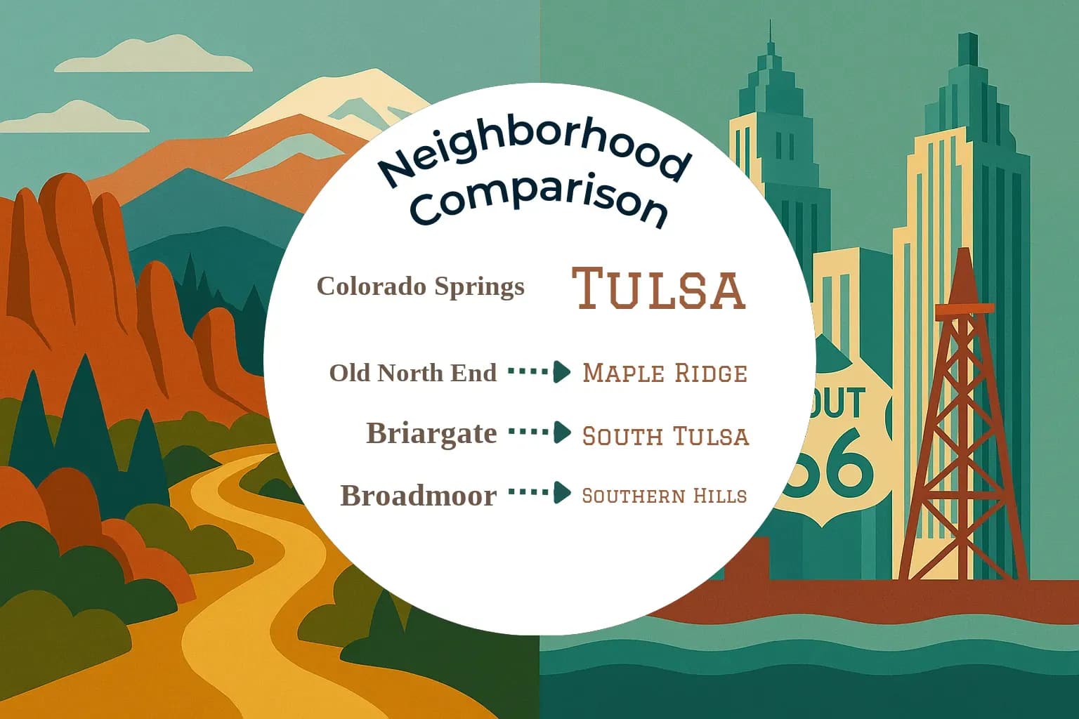 Colorado Springs vs Tulsa Neighborhood Comparison