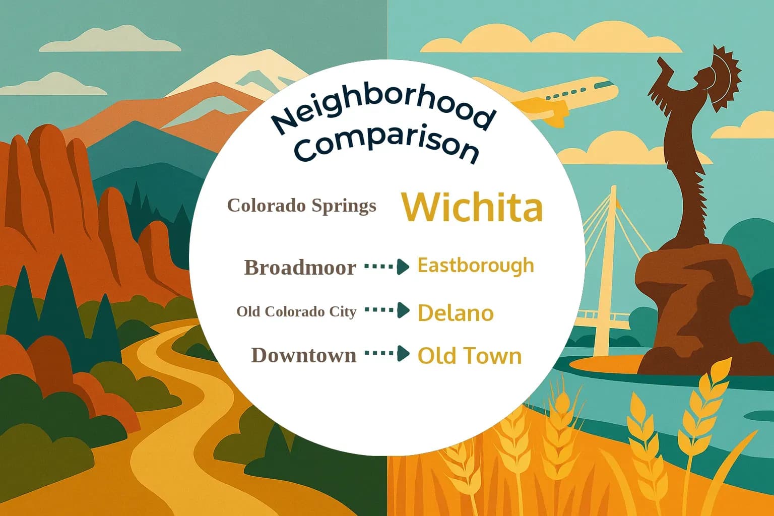 Colorado Springs vs Wichita Neighborhood Comparison