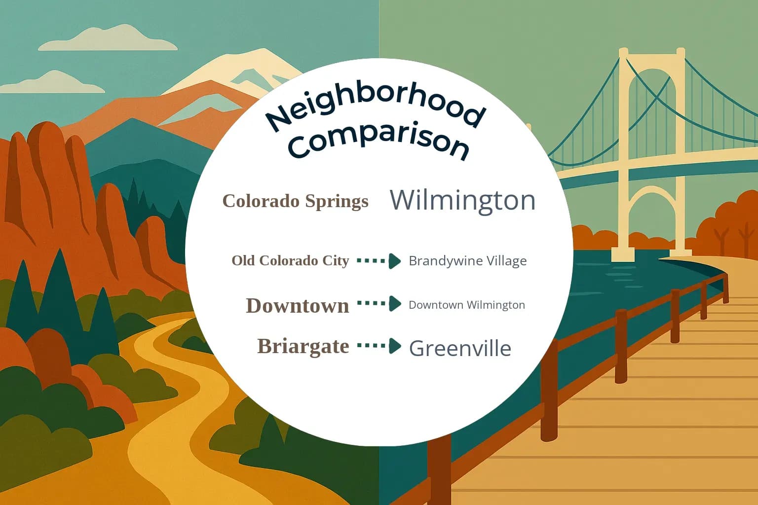 Colorado Springs vs Wilmington Neighborhood Comparison