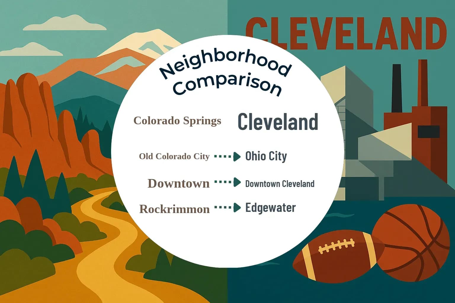 Colorado Springs vs Cleveland Neighborhood Comparison