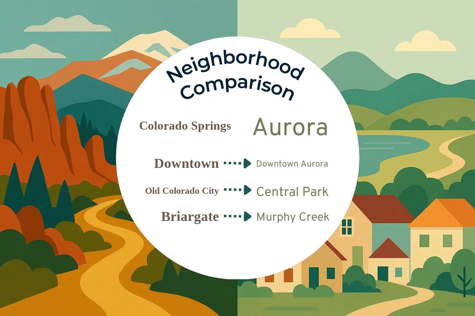 Colorado Springs vs Aurora Neighborhood Comparison
