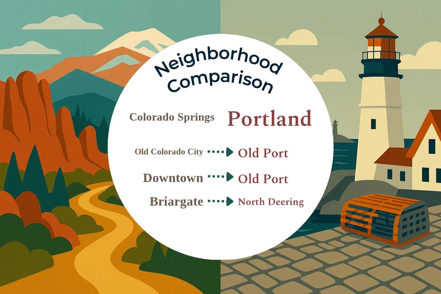 Colorado Springs vs Portland Neighborhood Comparison