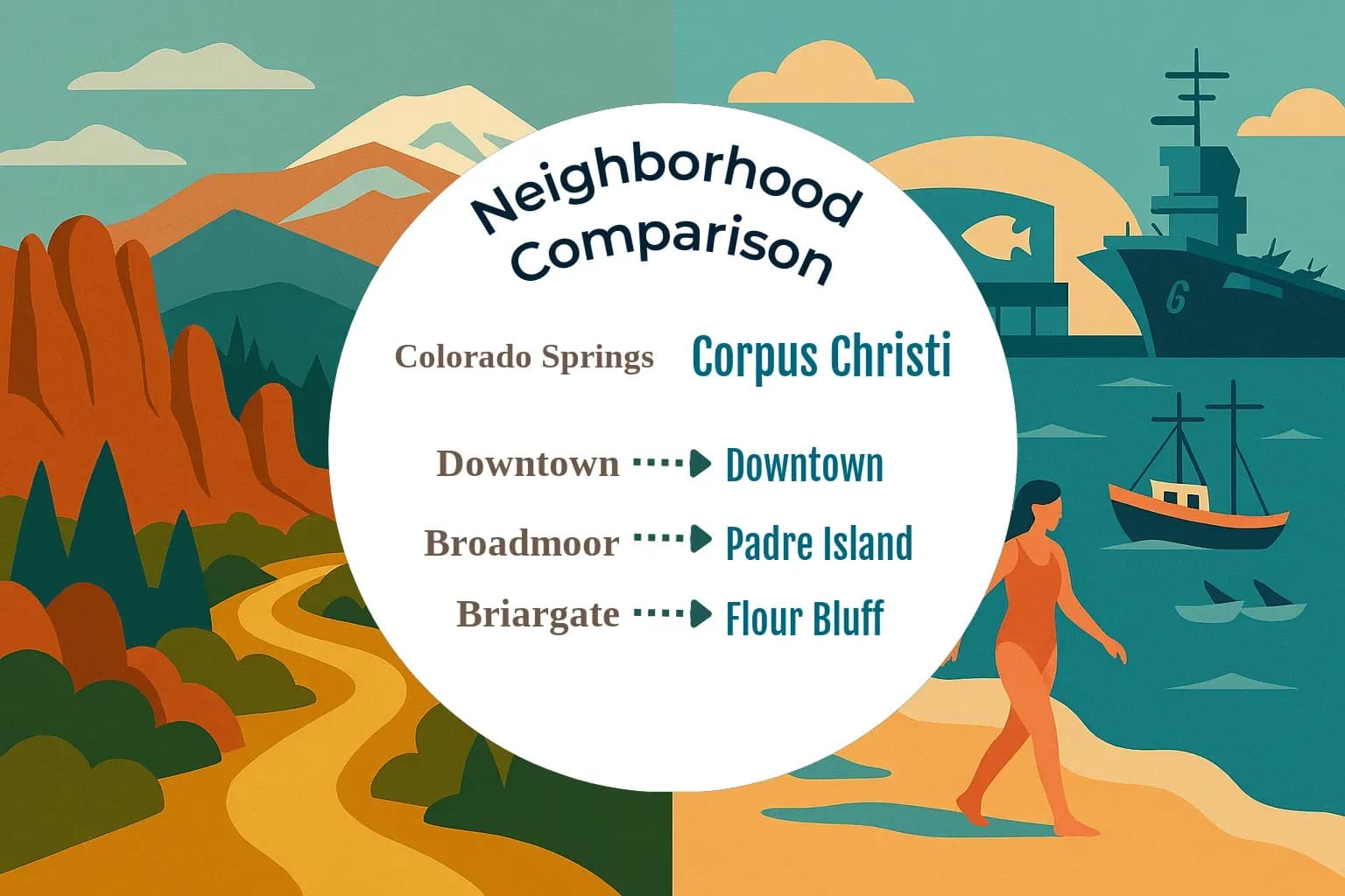 Colorado Springs vs Corpus Christi Neighborhood Comparison