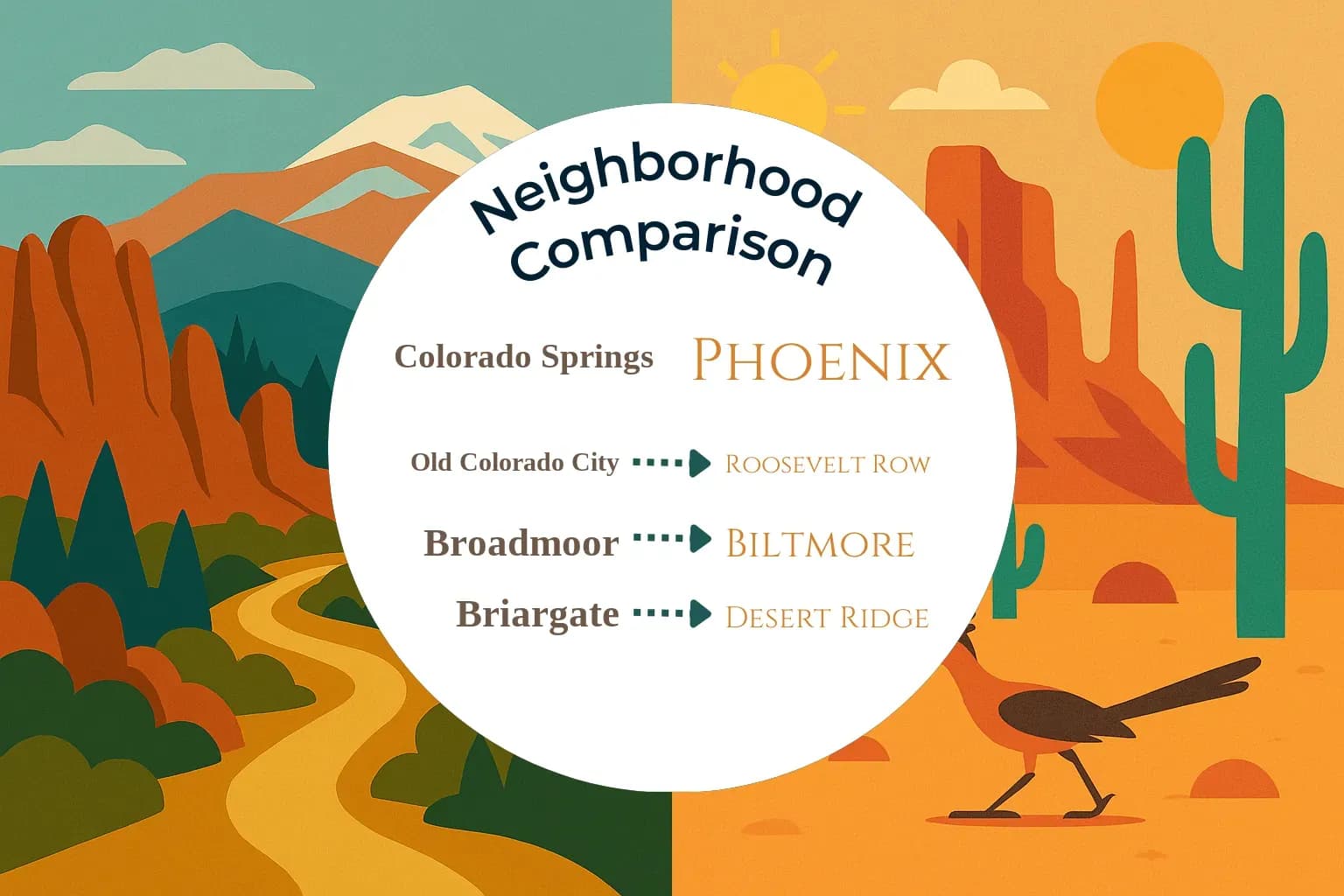 Colorado Springs vs Phoenix Neighborhood Comparison