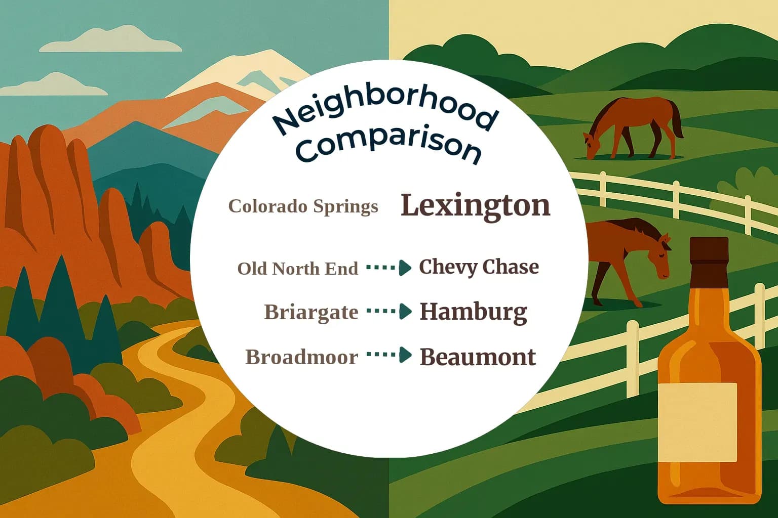 Colorado Springs vs Lexington Neighborhood Comparison