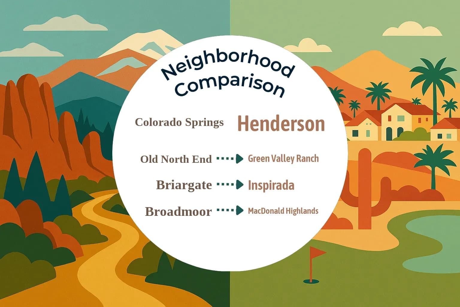 Colorado Springs vs Henderson Neighborhood Comparison