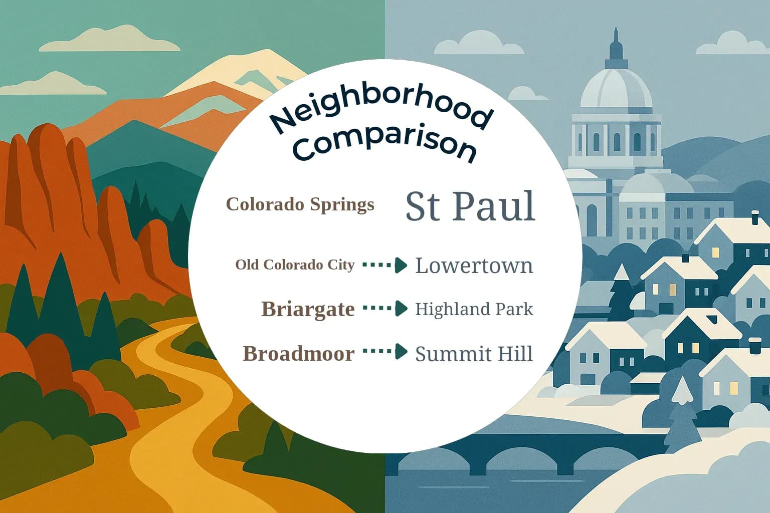 Colorado Springs vs St. Paul Neighborhood Comparison
