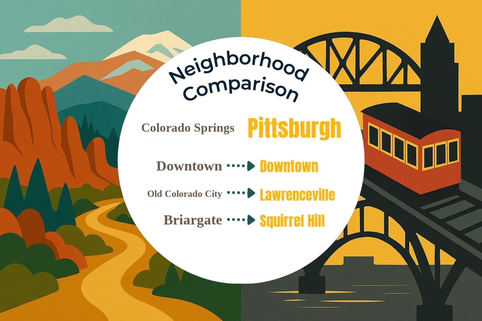 Colorado Springs vs Pittsburgh Neighborhood Comparison