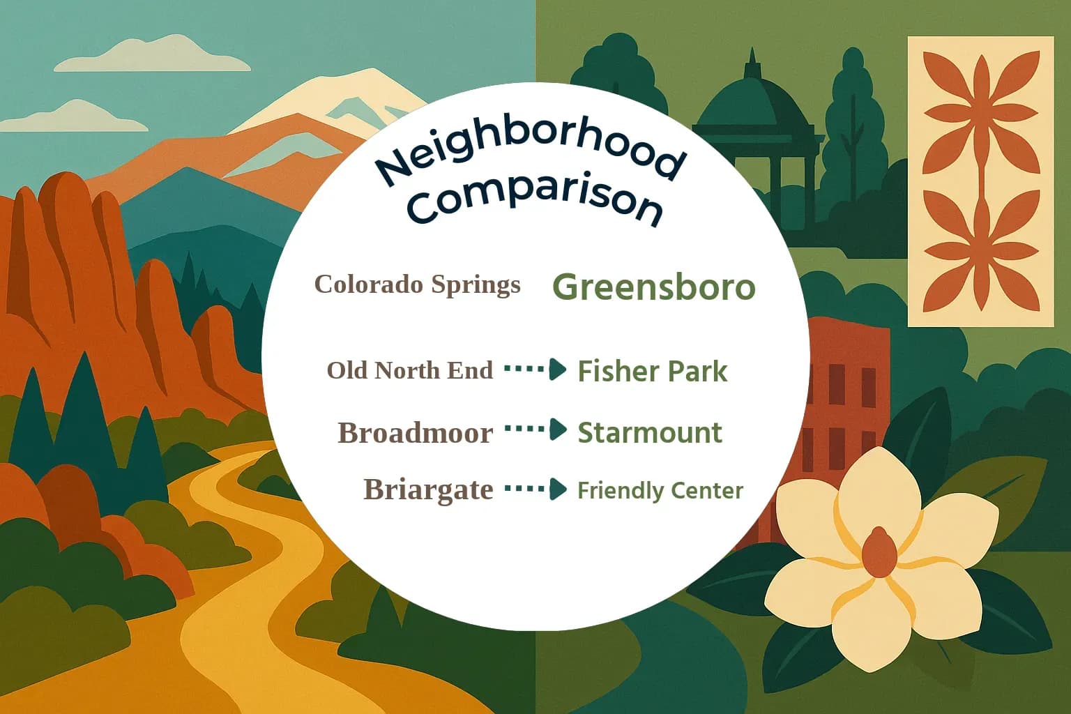 Colorado Springs vs Greensboro Neighborhood Comparison