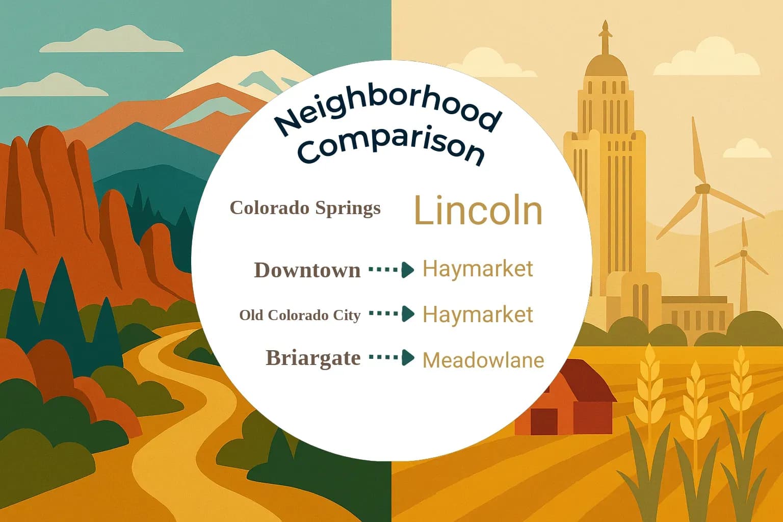 Colorado Springs vs Lincoln Neighborhood Comparison