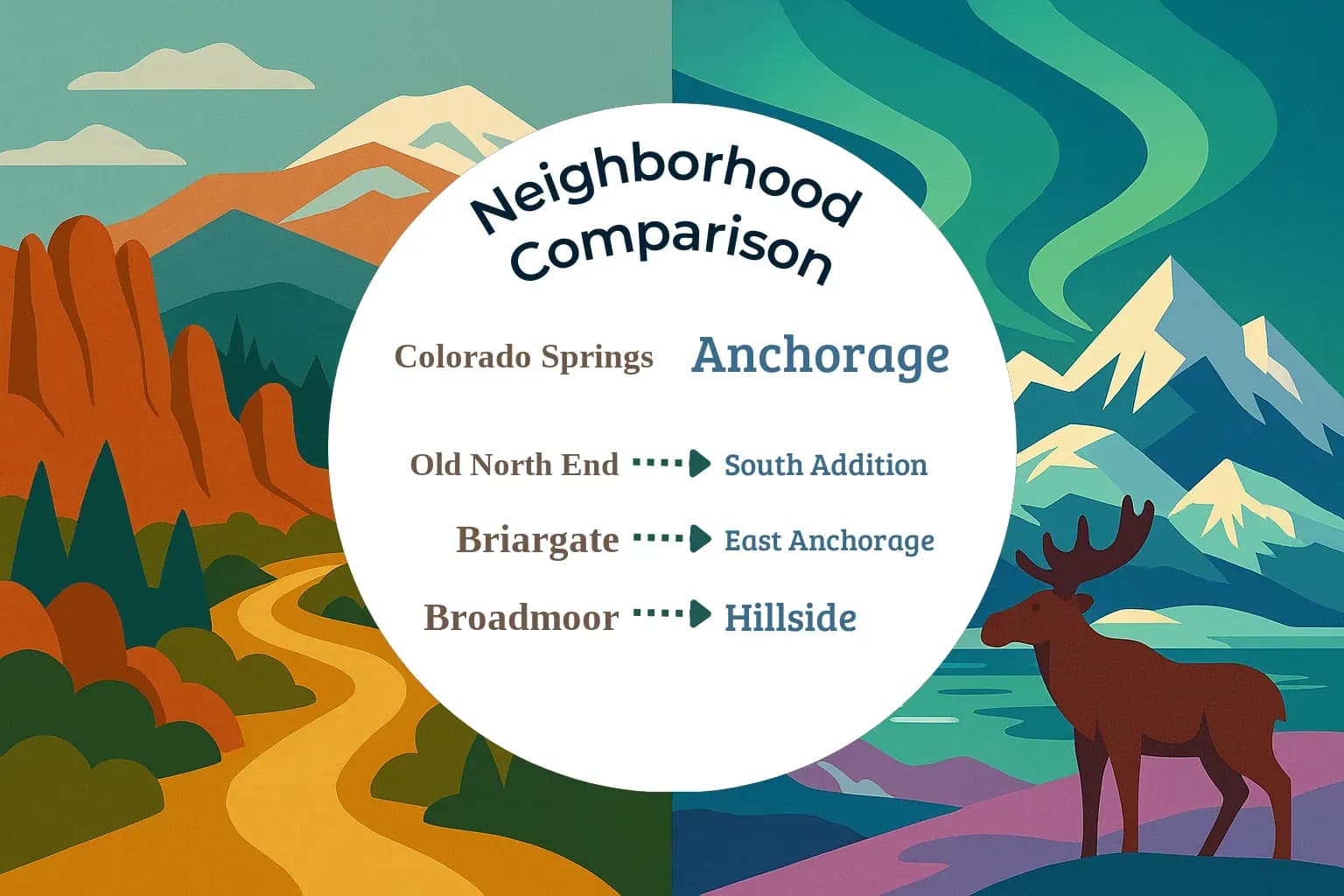 Colorado Springs vs Anchorage Neighborhood Comparison