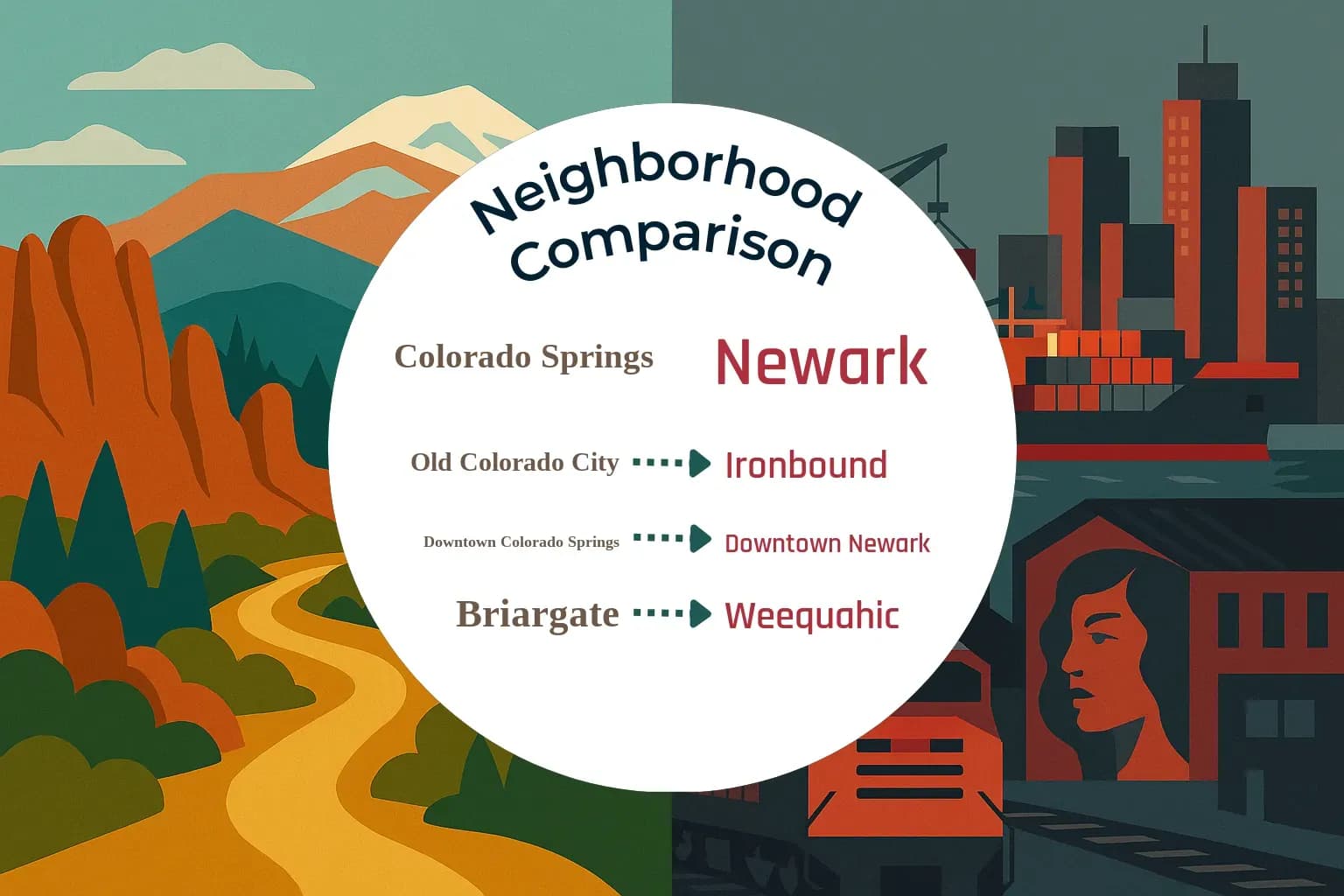 Colorado Springs vs Newark Neighborhood Comparison