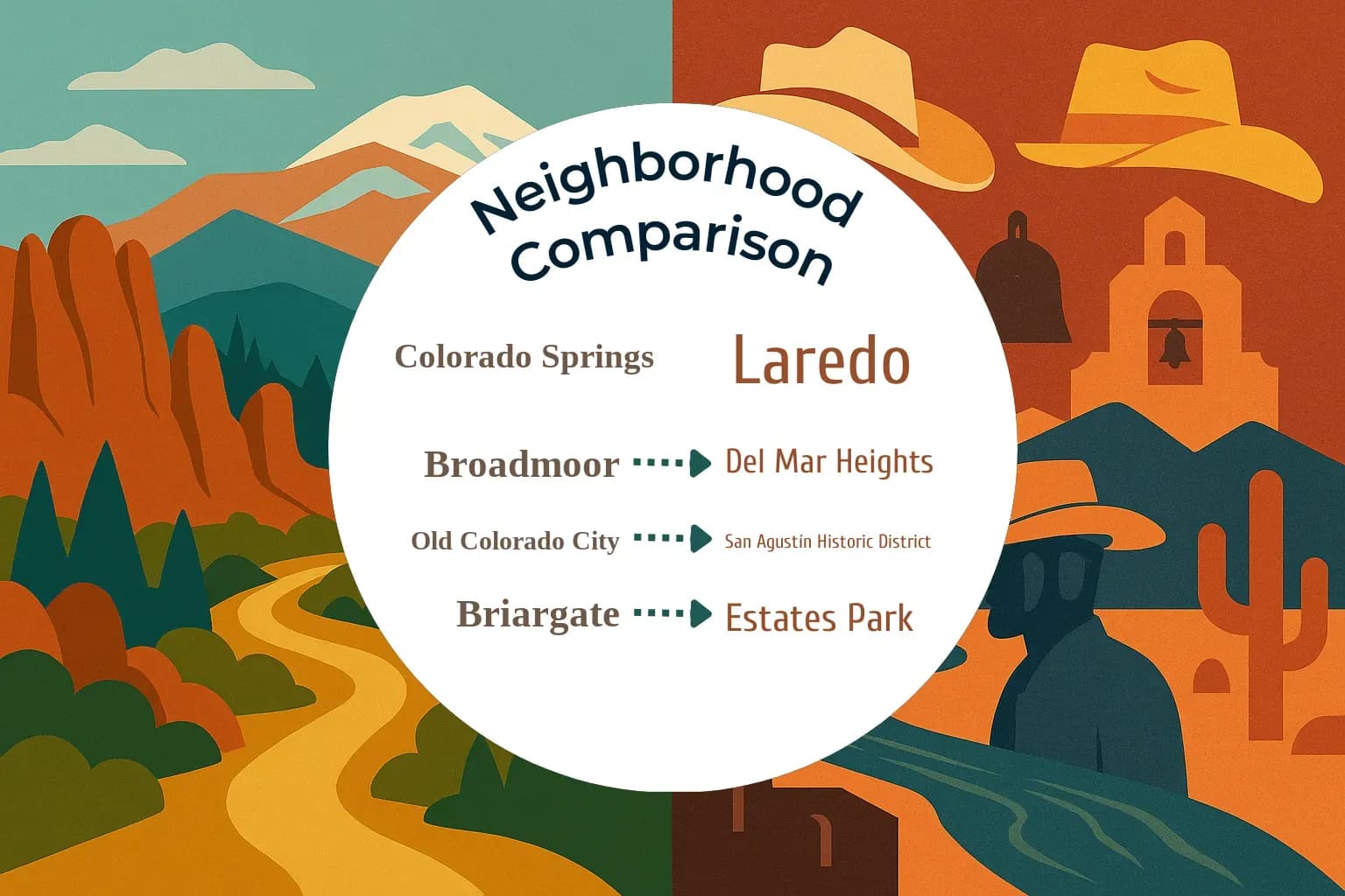 Colorado Springs vs Laredo Neighborhood Comparison