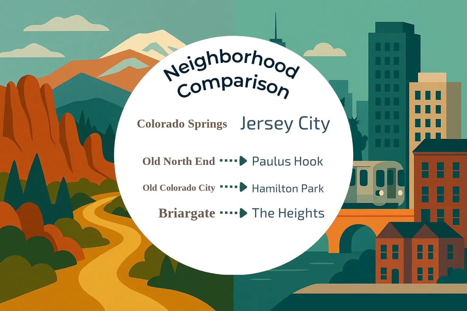 Colorado Springs vs Jersey City Neighborhood Comparison