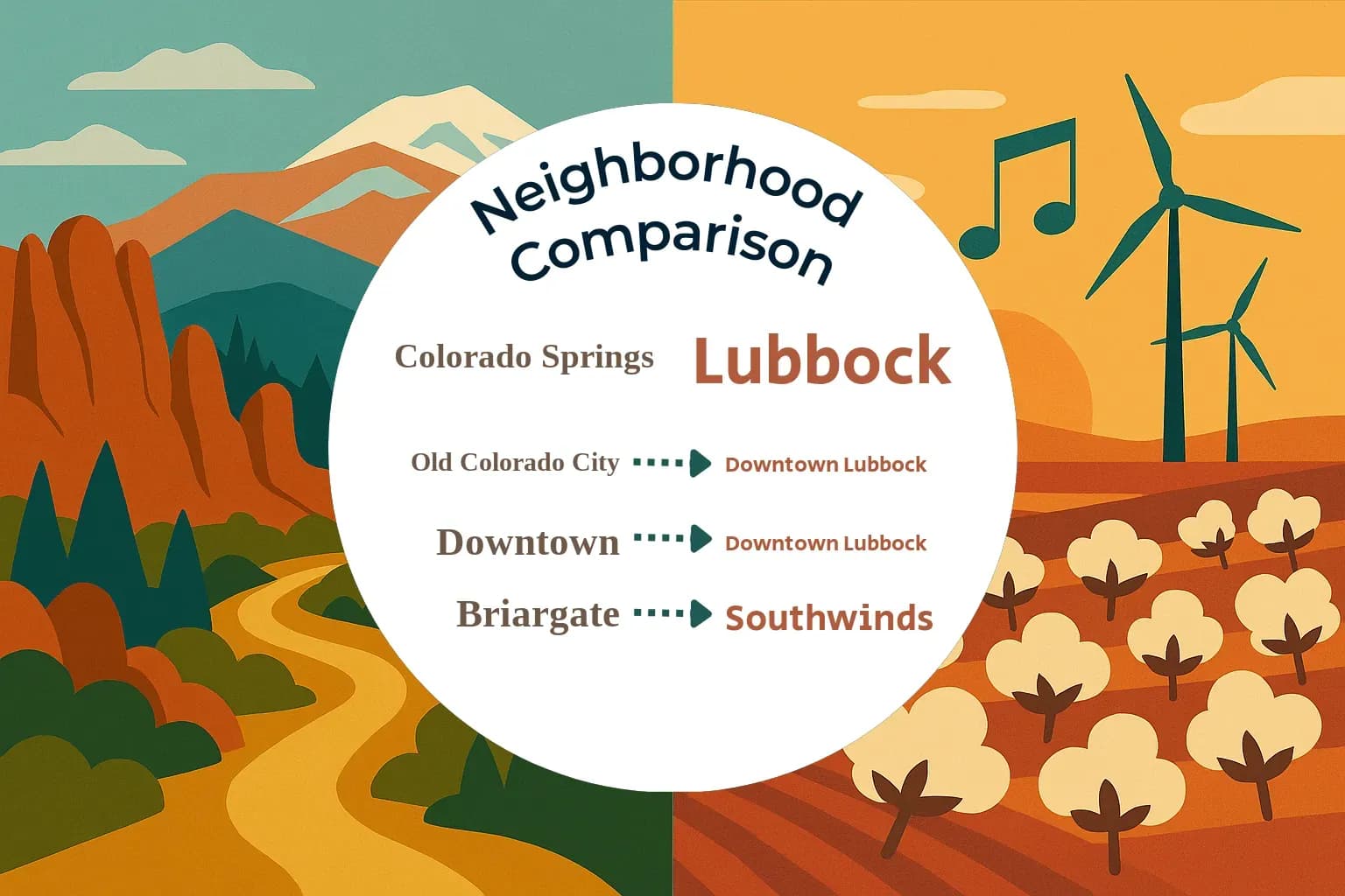 Colorado Springs vs Lubbock Neighborhood Comparison