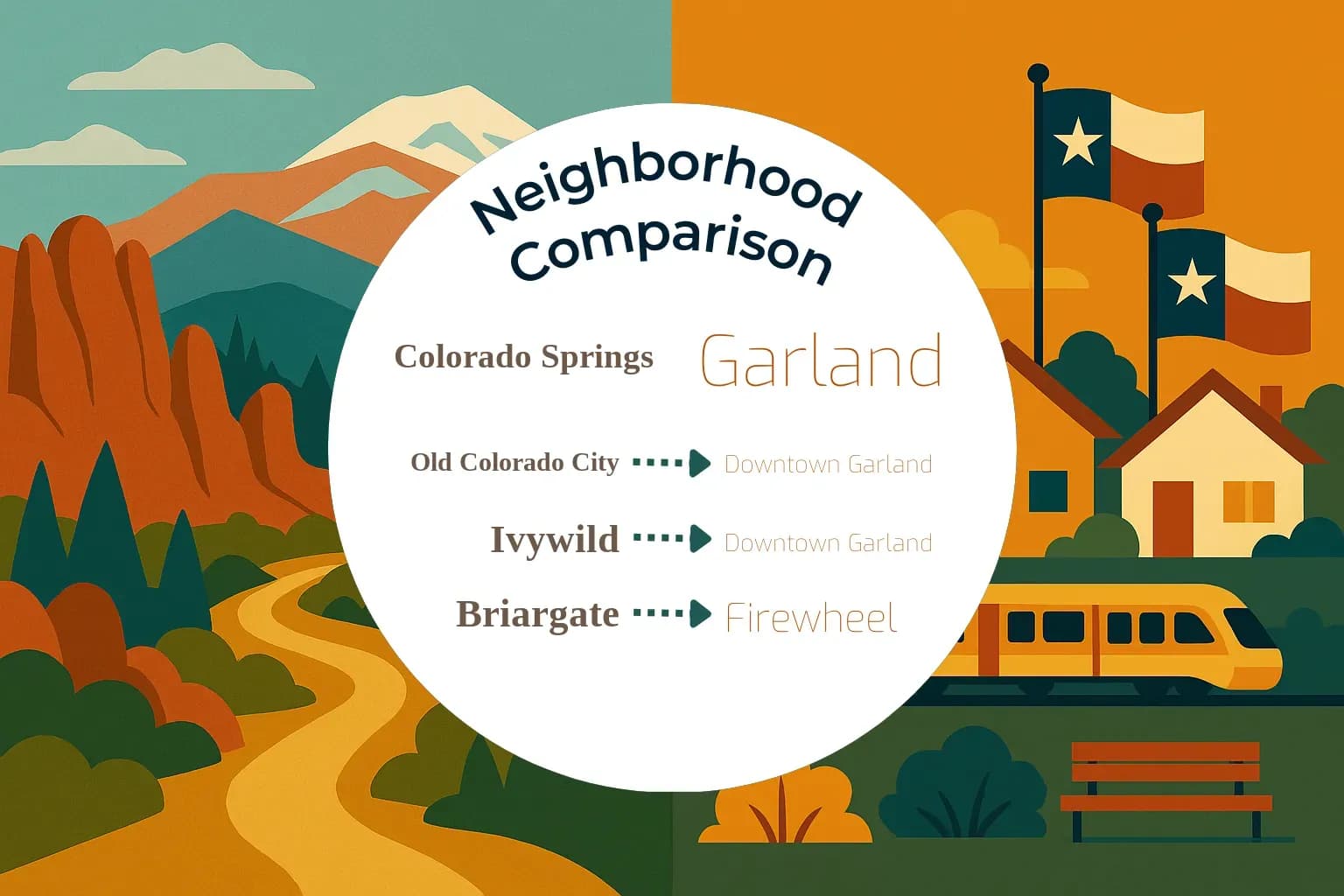 Colorado Springs vs Garland Neighborhood Comparison