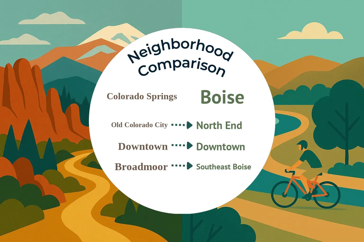 Colorado Springs vs Boise Neighborhood Comparison