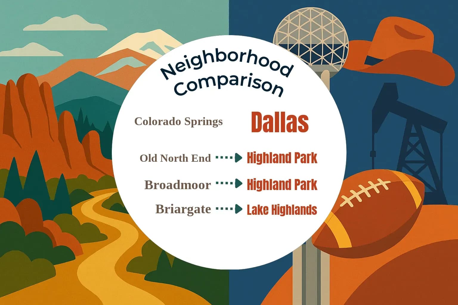 Colorado Springs vs Dallas Neighborhood Comparison