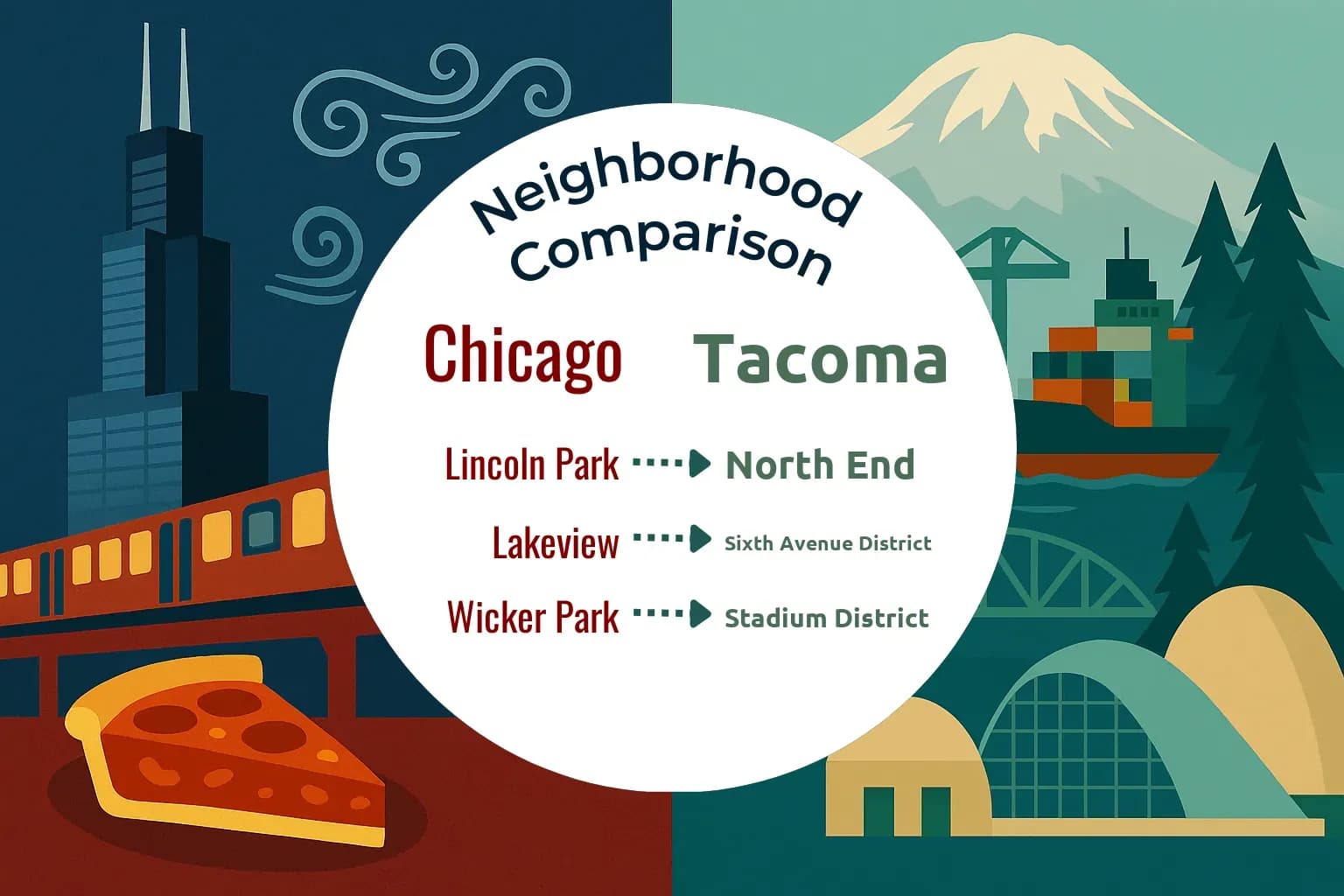Chicago vs Tacoma Neighborhood Comparison