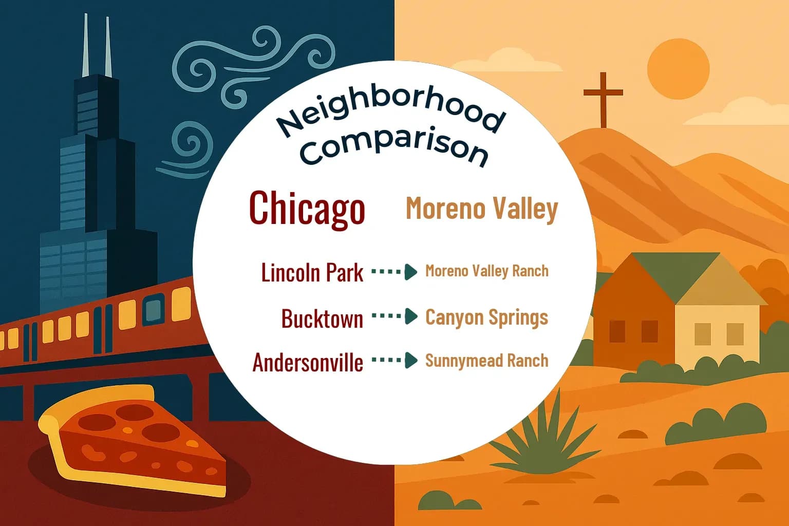 Chicago vs Moreno Valley Neighborhood Comparison