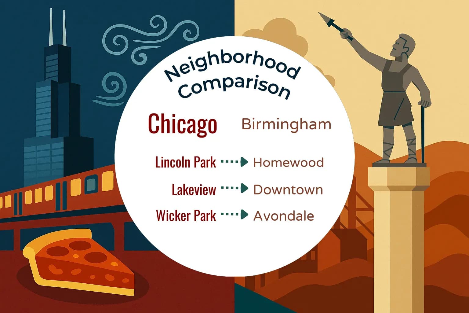 Chicago vs Birmingham Neighborhood Comparison