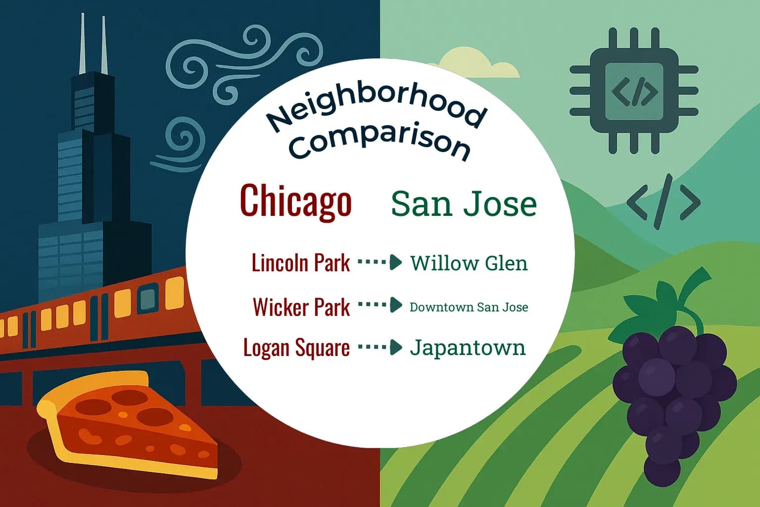 Chicago vs San Jose Neighborhood Comparison