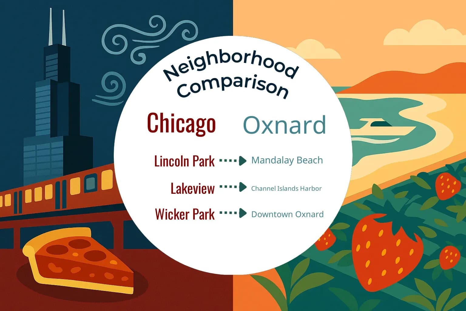 Chicago vs Oxnard Neighborhood Comparison