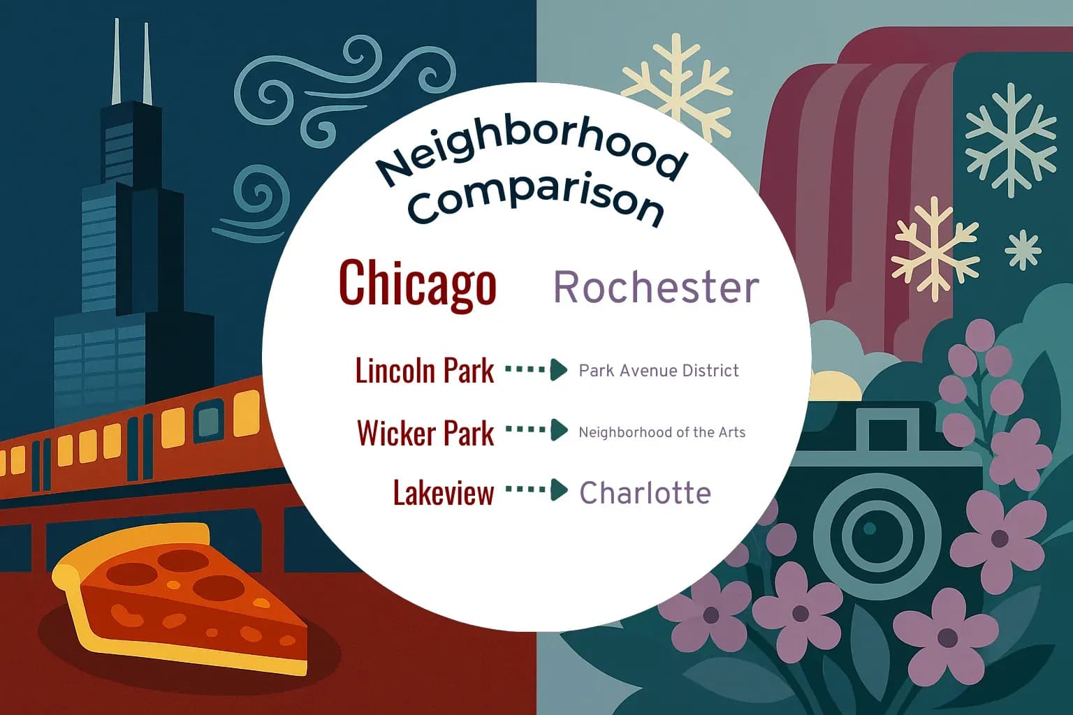 Chicago vs Rochester Neighborhood Comparison